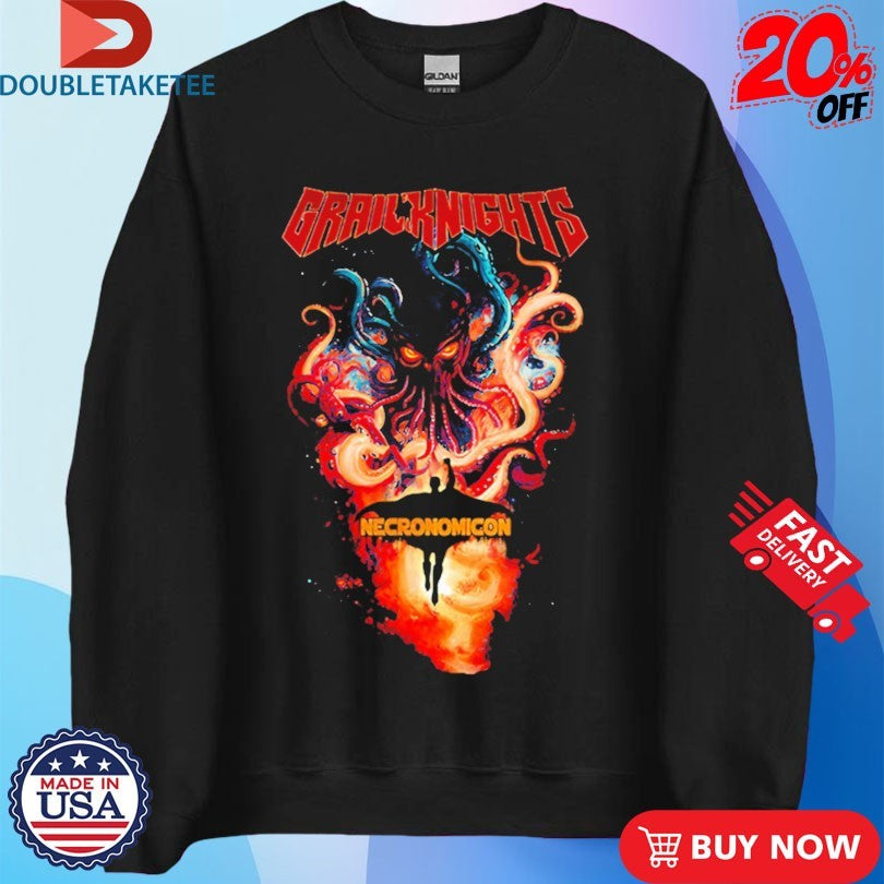 Official Grailknights Necronomicon Octopus Shirts