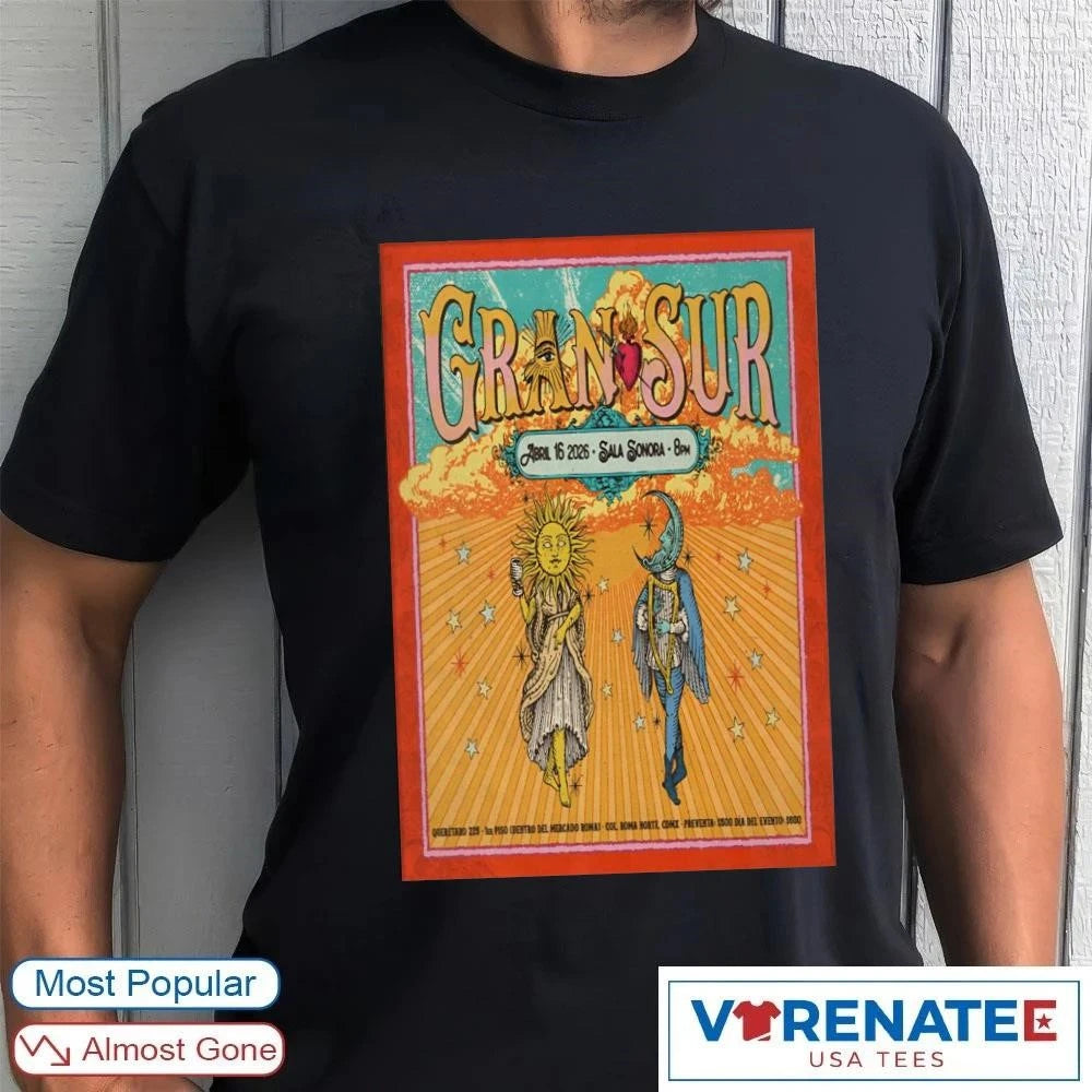 Official Gran Sur 2026 Concert Shirt Sala Sonora Roma Norte Mexico City April 16 Latin Music Fan Gift T-Shirt