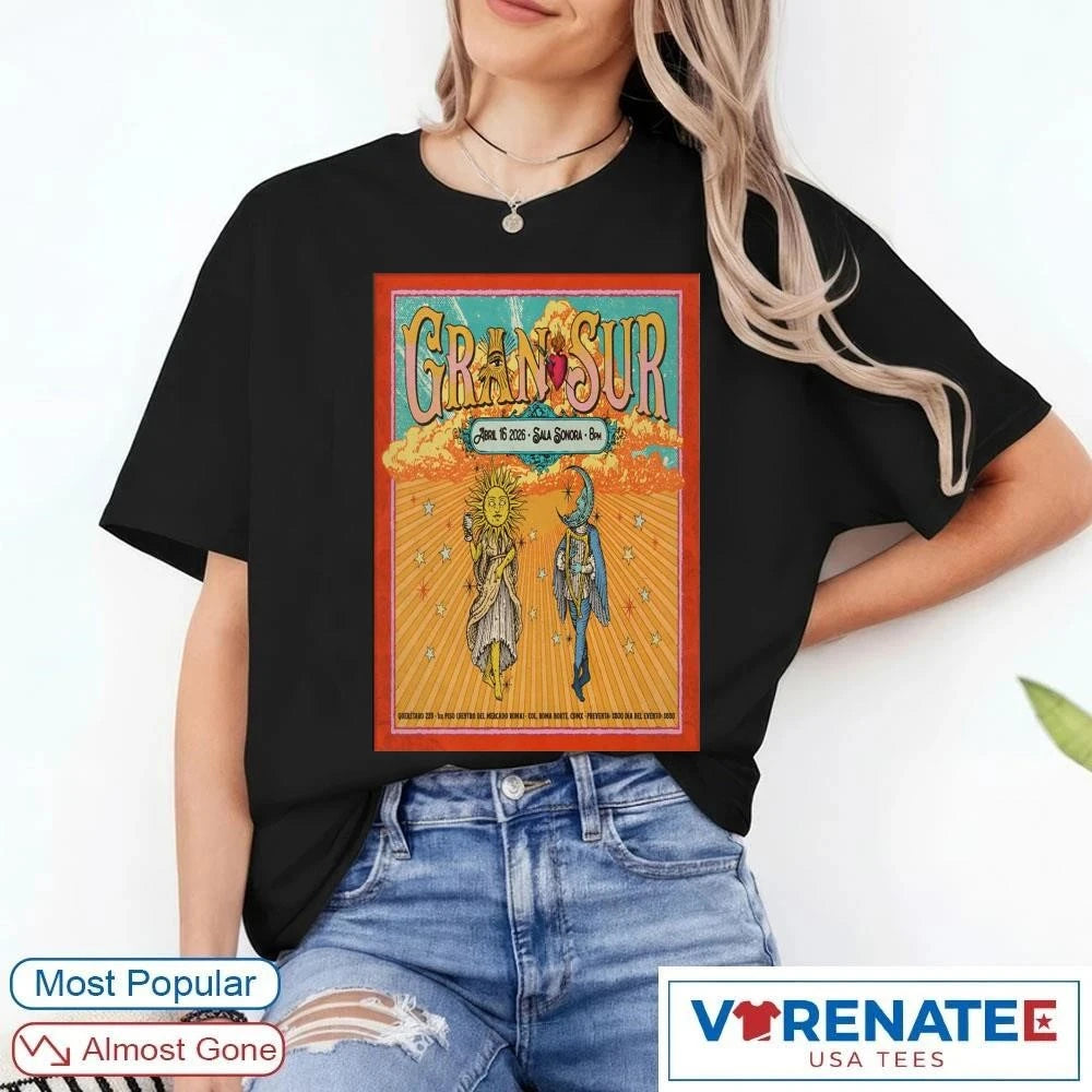 Official Gran Sur 2026 Concert Shirt Sala Sonora Roma Norte Mexico City April 16 Latin Music Fan Gift T-Shirt