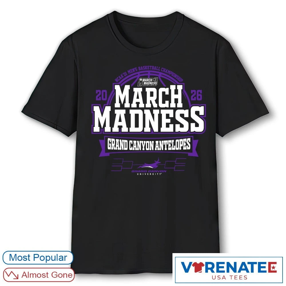 Official Grand Canyon Antelopes 2026 NCAA DI Men’s Basketball Championship March Madness T-Shirt