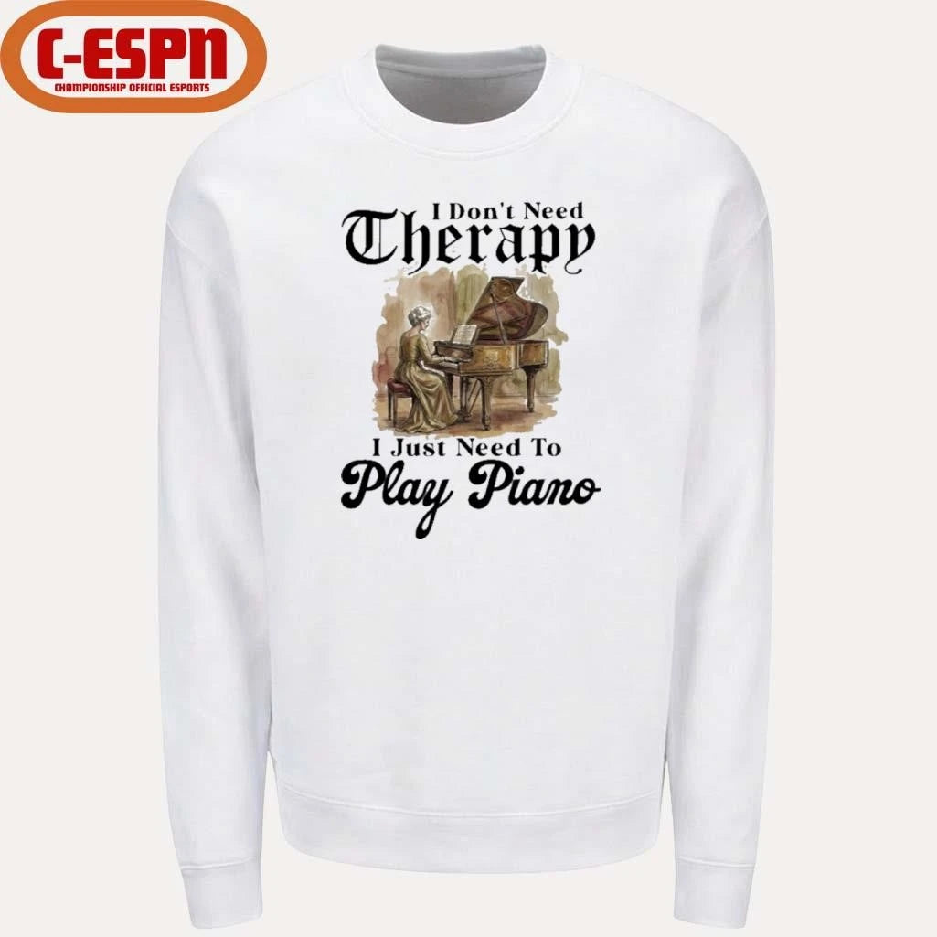 Official Grandma I Don’t Need Therapy I Just Need To Play Piano Shirt