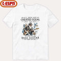 Official Grandpa All Men Are Created Equal, Only The Best Still Play Bass Guitar In Their Sixties Shirt