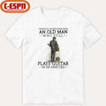Official Grandpa Never Underestimate An Old MAn Who Still Plays guitar In His Nineties Shirt