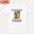Official Grandpa Never Underestimate An Old Man Who Still Roll Strikes In Their Seventies Shirt