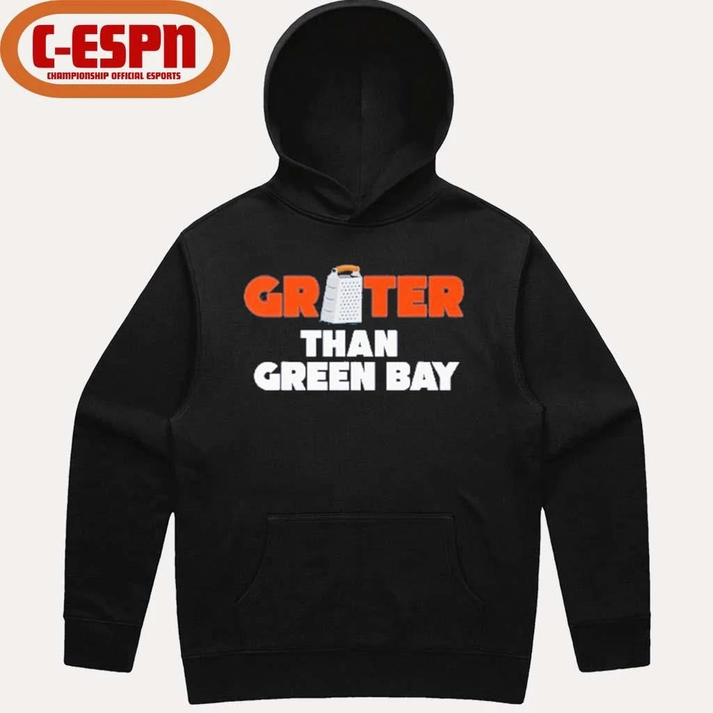 Official Grater Than Green Bay Greater Cheese Grate T-Shirt