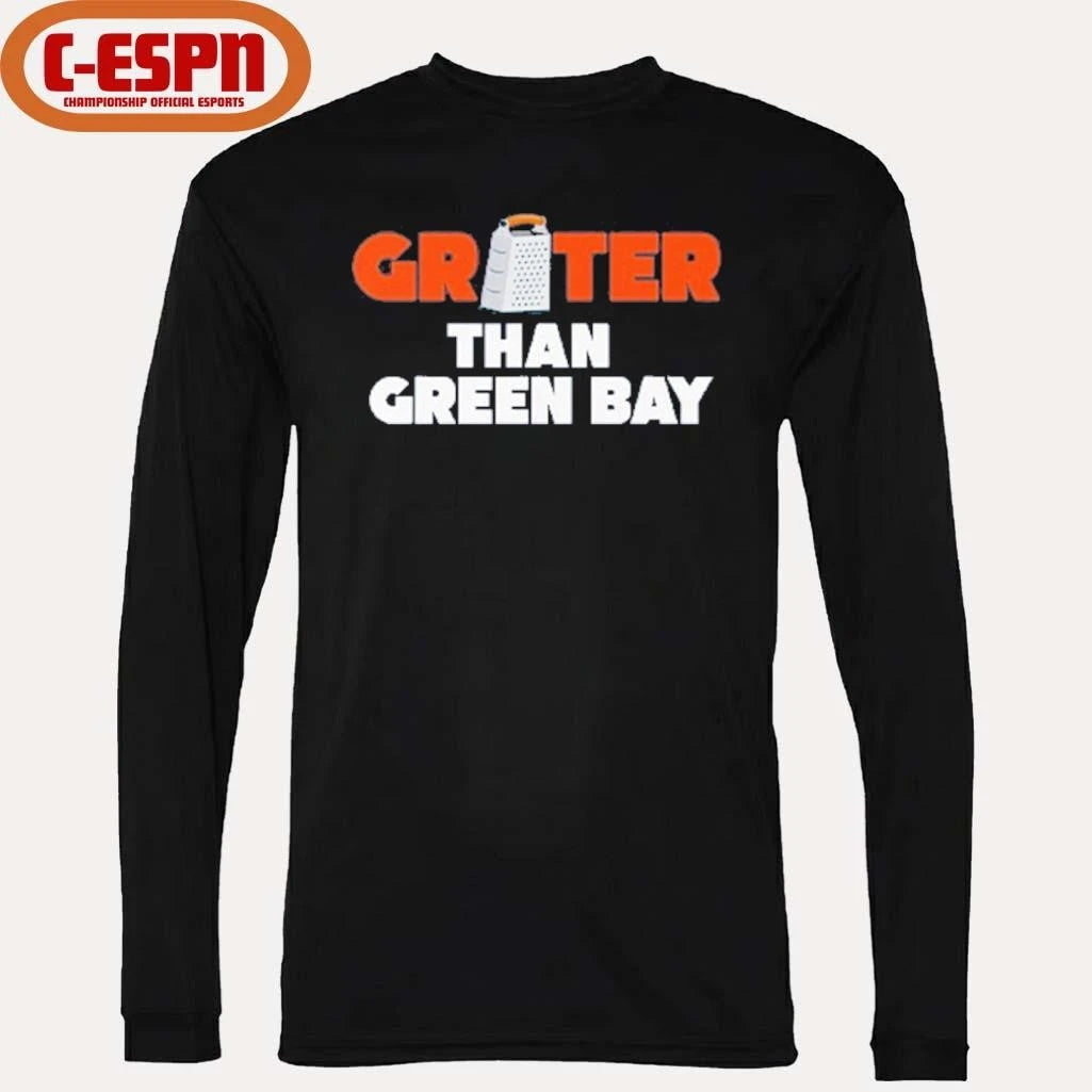 Official Grater Than Green Bay Greater Cheese Grate T-Shirt