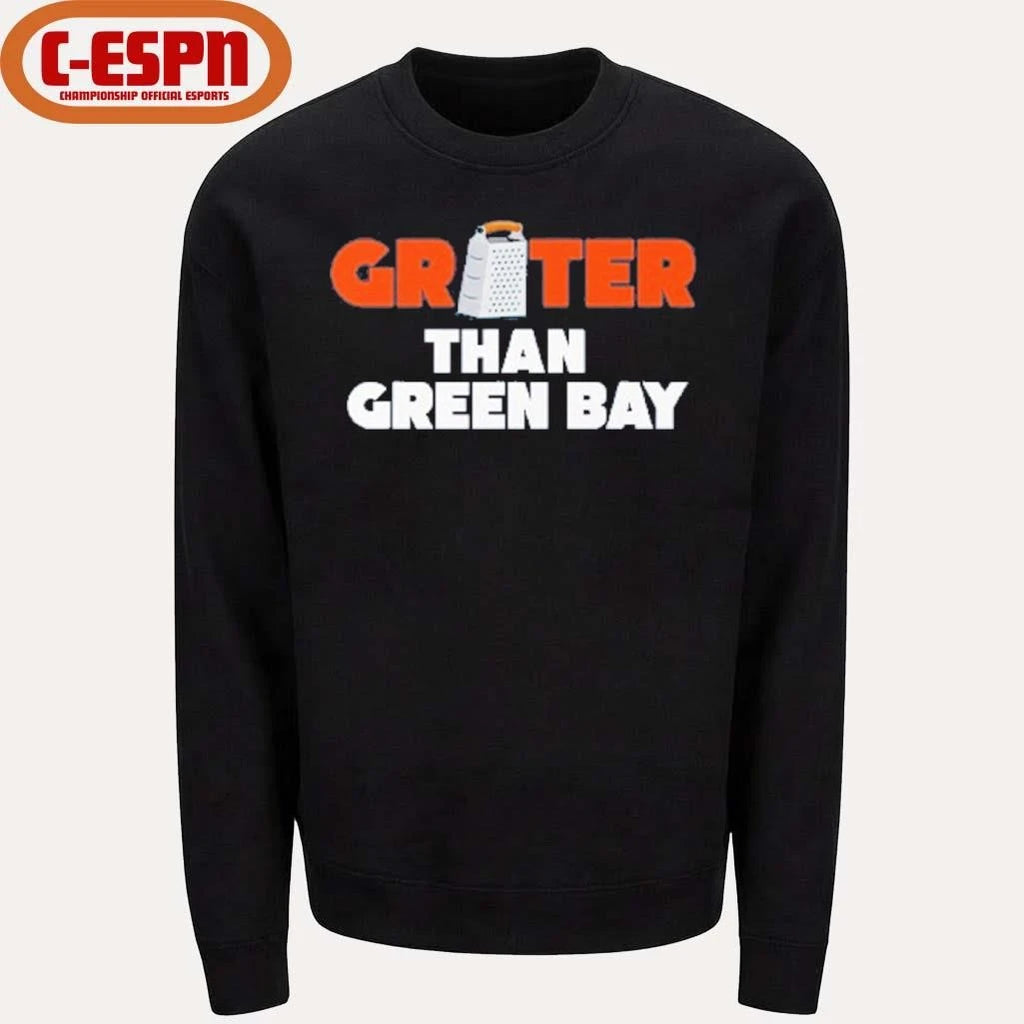 Official Grater Than Green Bay Greater Cheese Grate T-Shirt