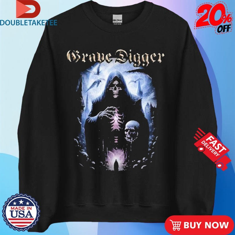 Official Grave Digger Latin America Anniversary Tour 2025 Skull Shirts