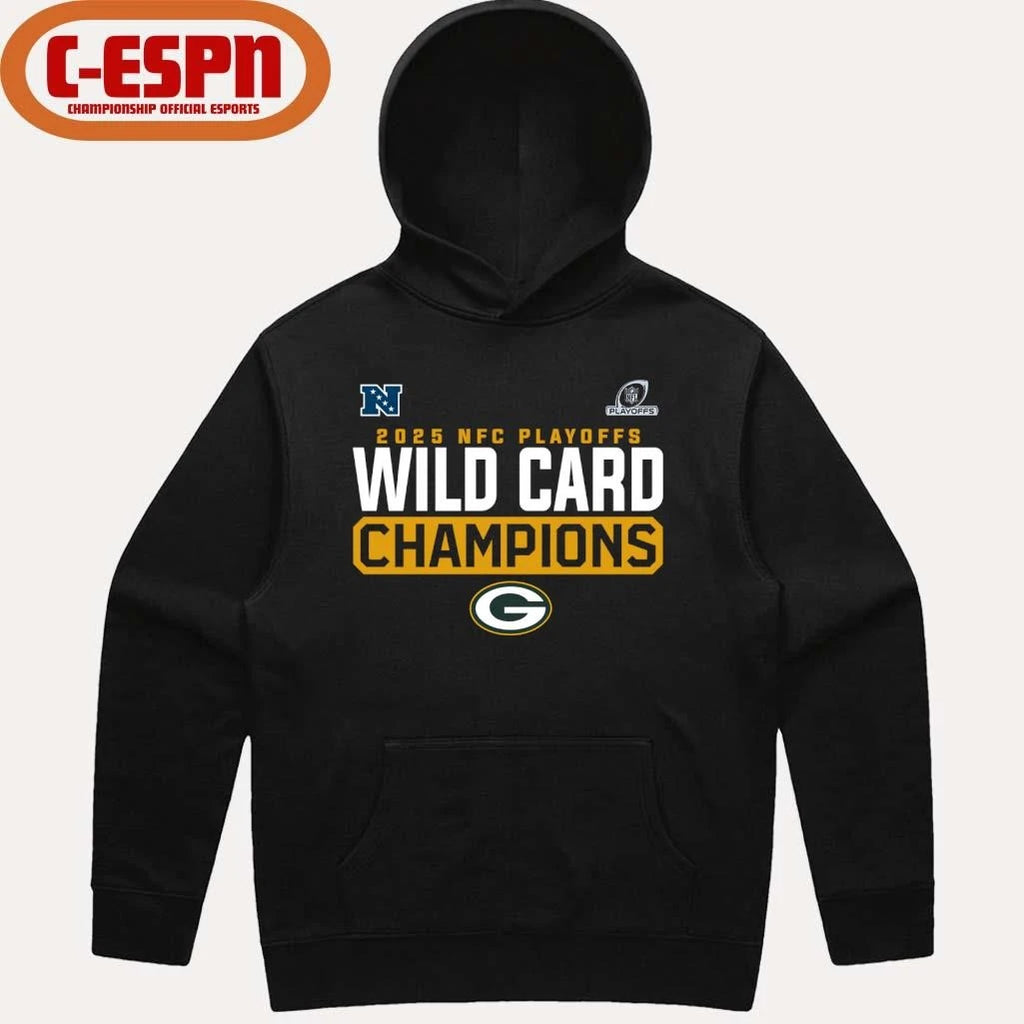 Official Green Bay Packers 2025-26 NFC Wild Card Playoffs Champions Shirt