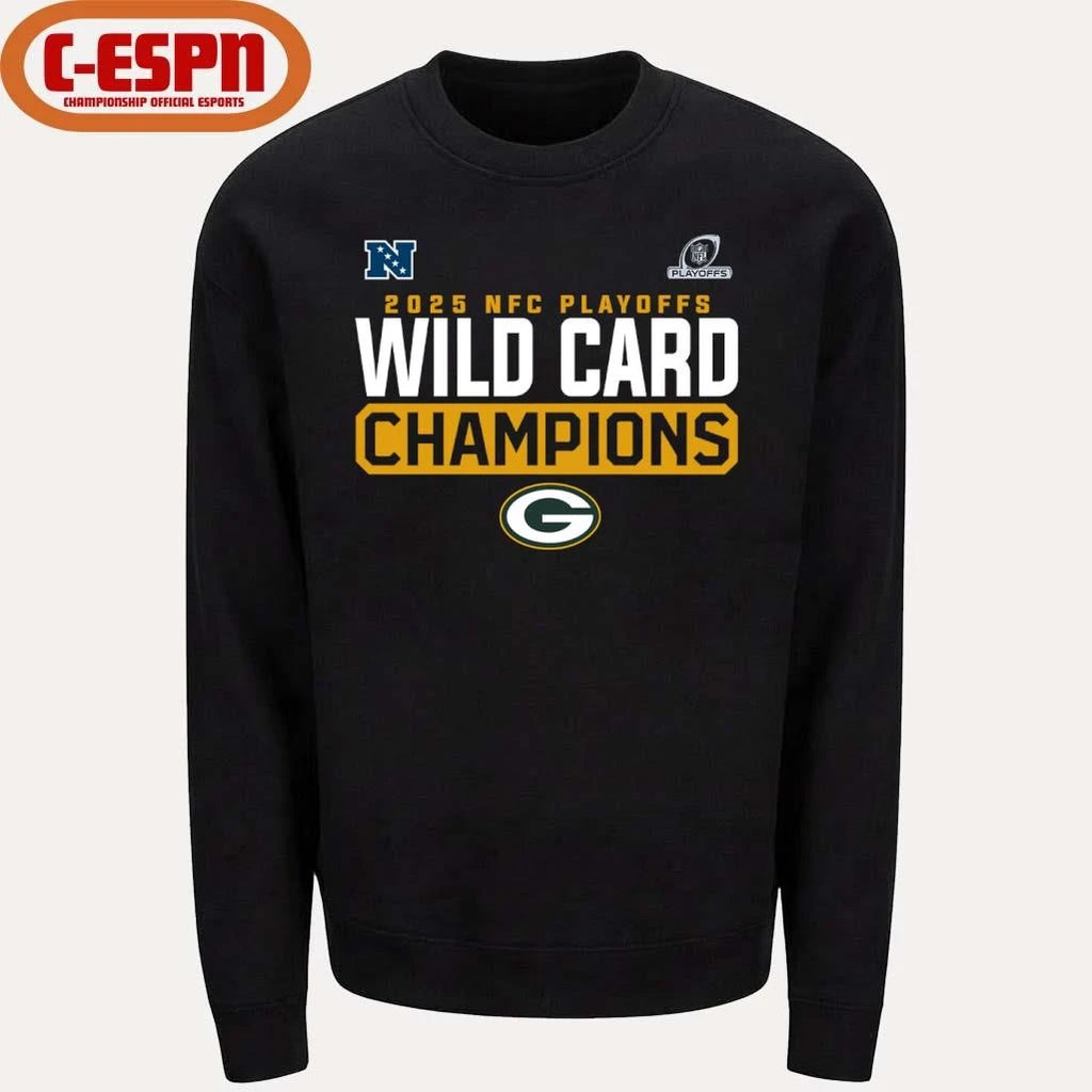 Official Green Bay Packers 2025-26 NFC Wild Card Playoffs Champions Shirt