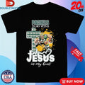 Official Green Bay Packers In My Veins Jesus In My Heart Mascot Cross Shirts
