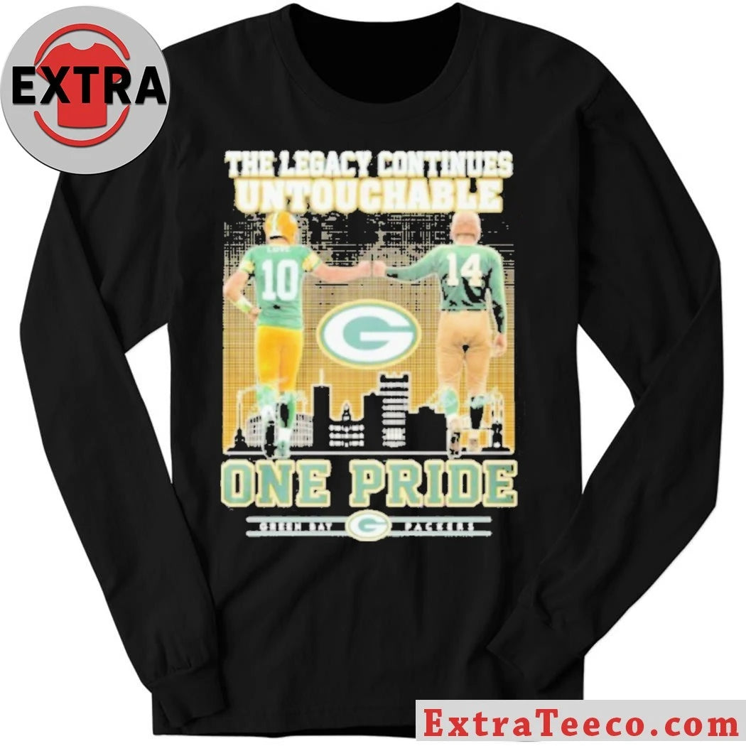 Official Green Bay Packers The Legacy Continues Untouchable One Pride Logo Shirt