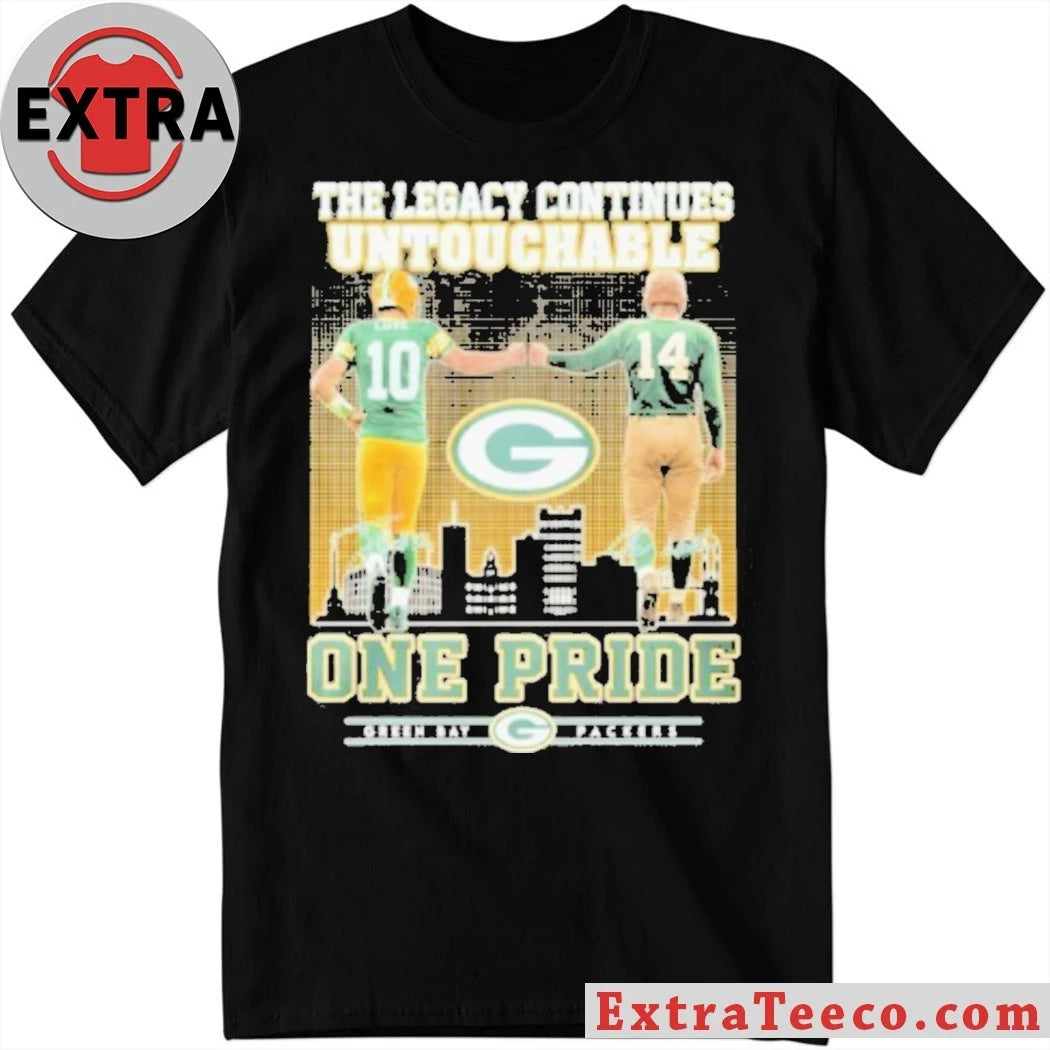 Official Green Bay Packers The Legacy Continues Untouchable One Pride Logo Shirt