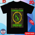 Official Green Day Celebrating 25 Years Warning Tour 2025 Shirts
