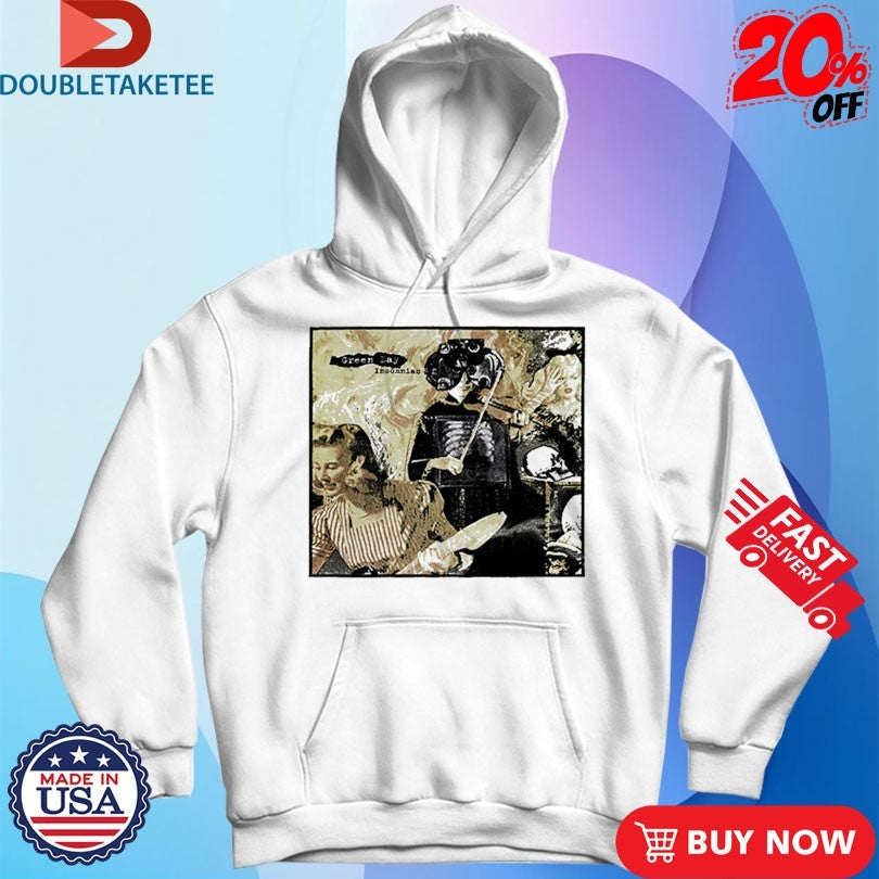 Official Green Day Insomniac Album Cover Shirts