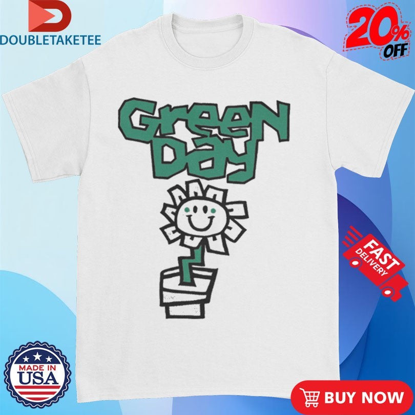 Official Green Day Kerplunk Flower Shirts