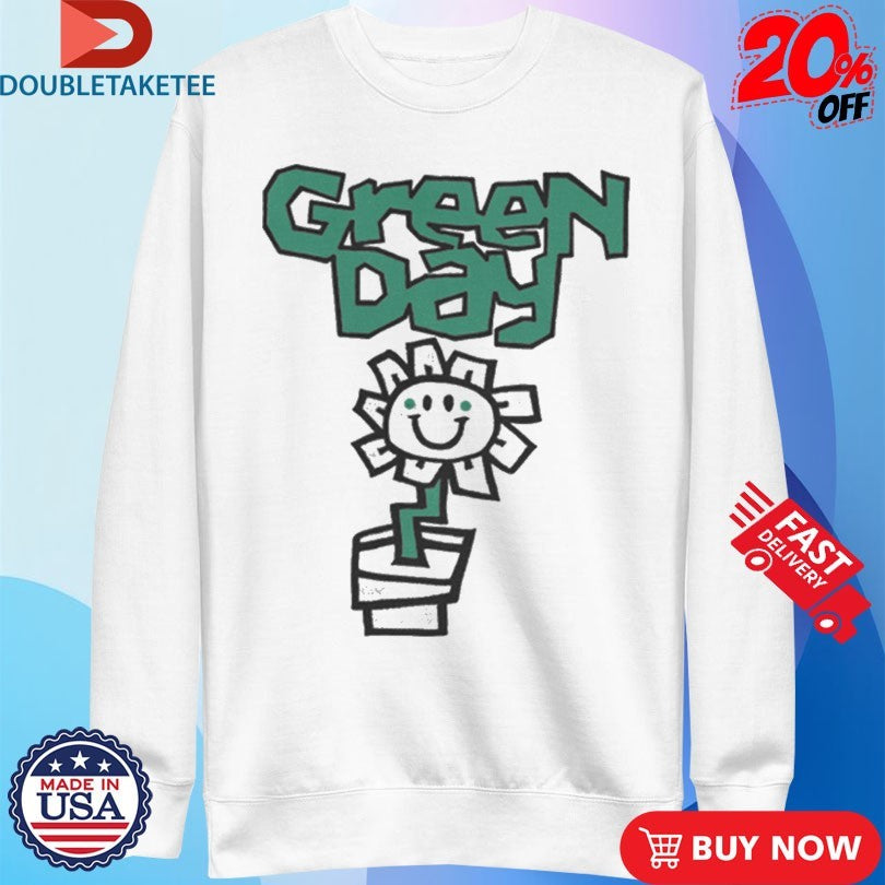 Official Green Day Kerplunk Flower Shirts