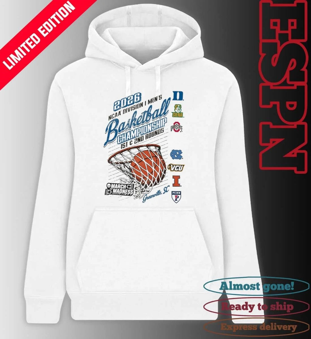 Official Greenville, SC Regional 2026 NCAA DI Men’s Basketball Championship Shirt