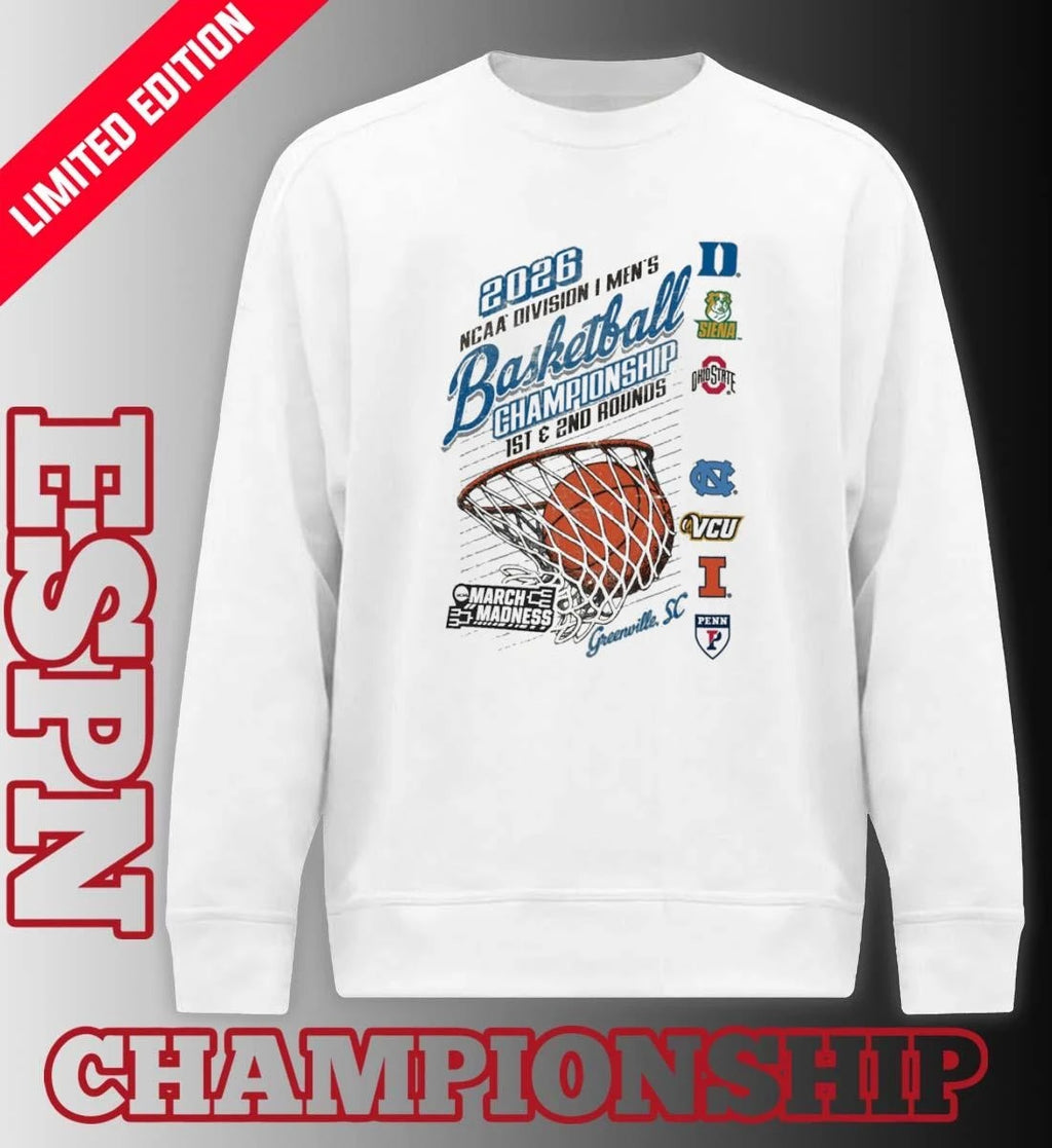 Official Greenville, SC Regional 2026 NCAA DI Men’s Basketball Championship Shirt