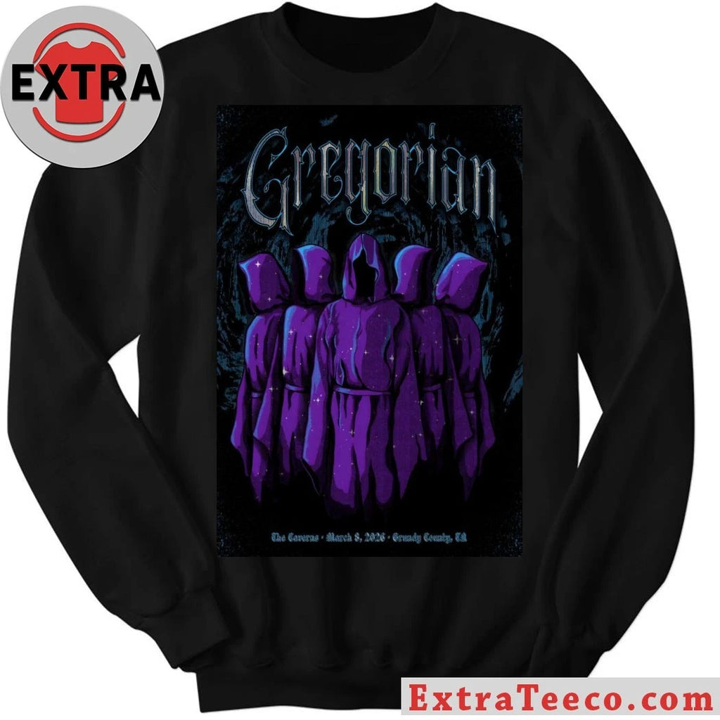 Official Gregorian Mar 8 2026 The Caverns In Pelham TN Poster Shirt