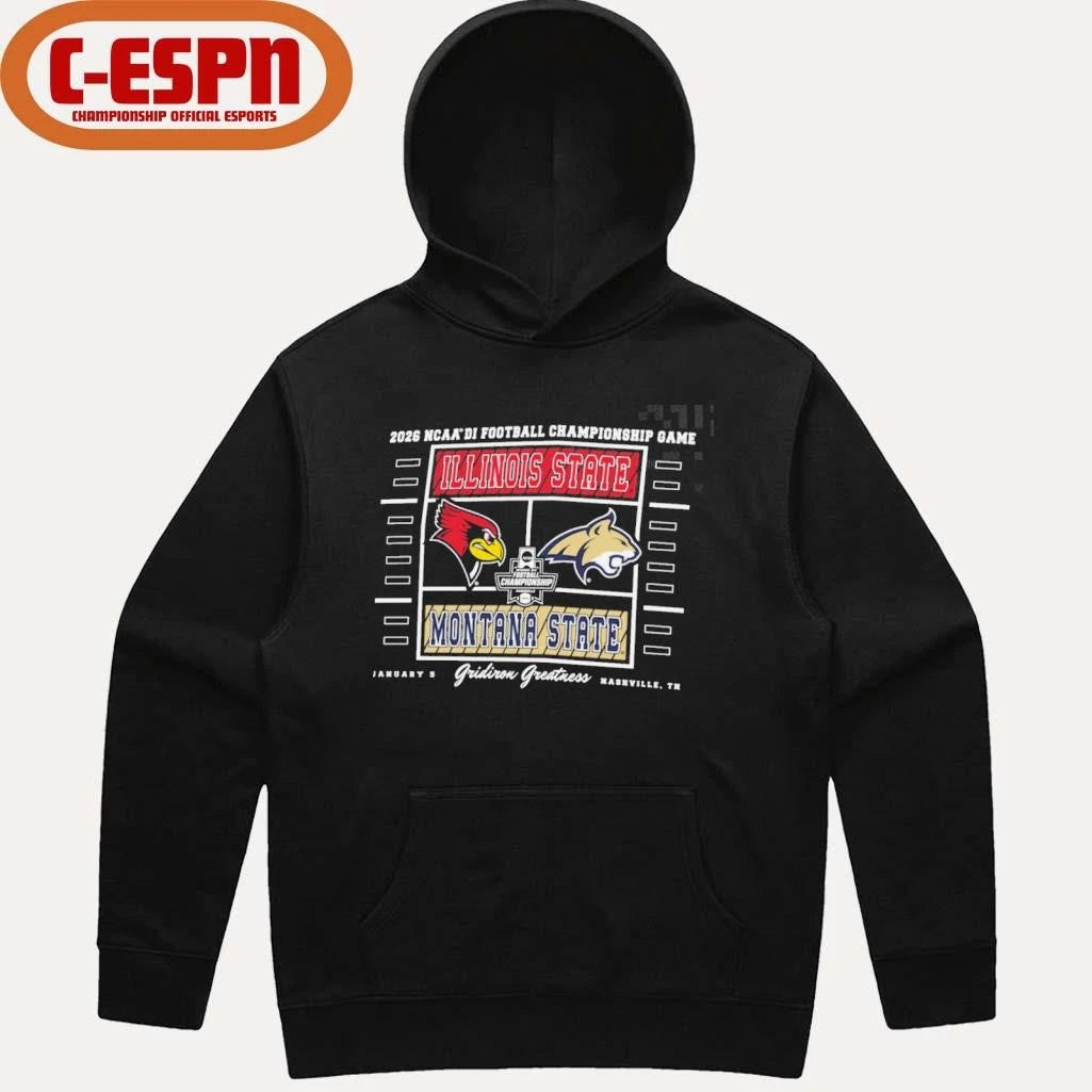 Official Gridiron Greatness 2026 NCAA DI Football Championship Game Illinois State Vs Montana State Shirt