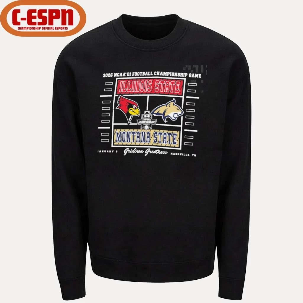 Official Gridiron Greatness 2026 NCAA DI Football Championship Game Illinois State Vs Montana State Shirt