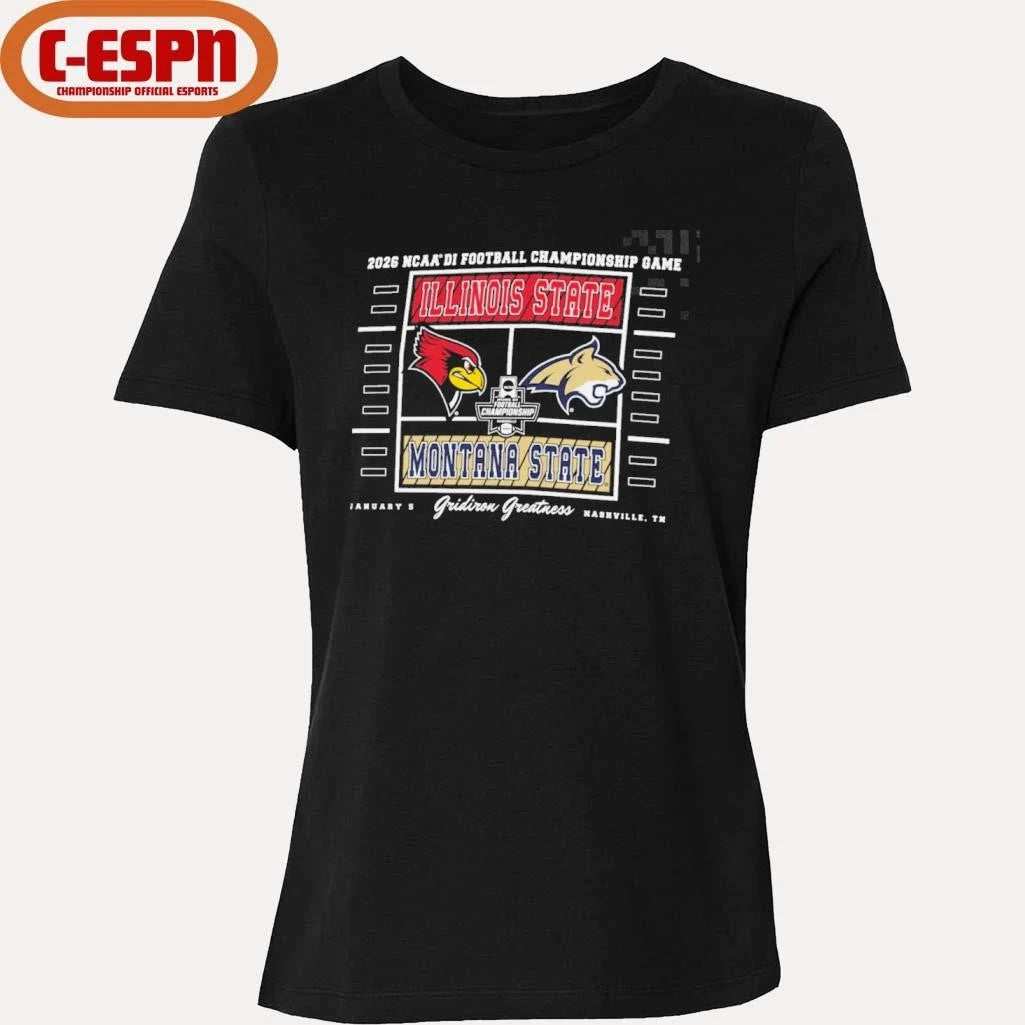 Official Gridiron Greatness 2026 NCAA DI Football Championship Game Illinois State Vs Montana State Shirt