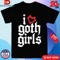 Official Groovy Society I Heart Goth Girls Shirts