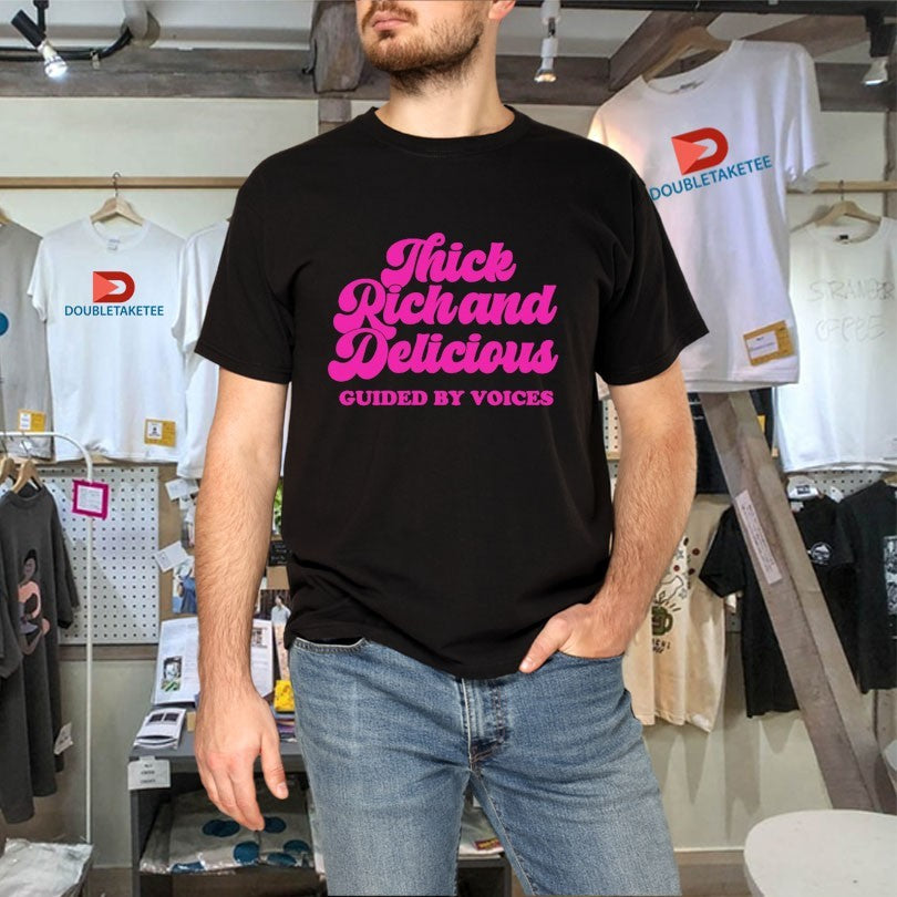 Official Guided By Voices Thick Rich And Delicious Trad Cursive Logo Shirts