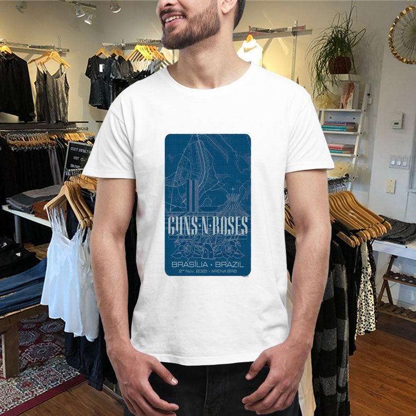 Official Guns N’ Roses Brasília, Brazil Tour 11.02.2025 Shirts