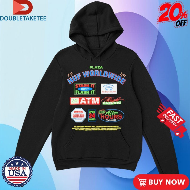 Official HUF Worldwide Plaza Promo Shirts