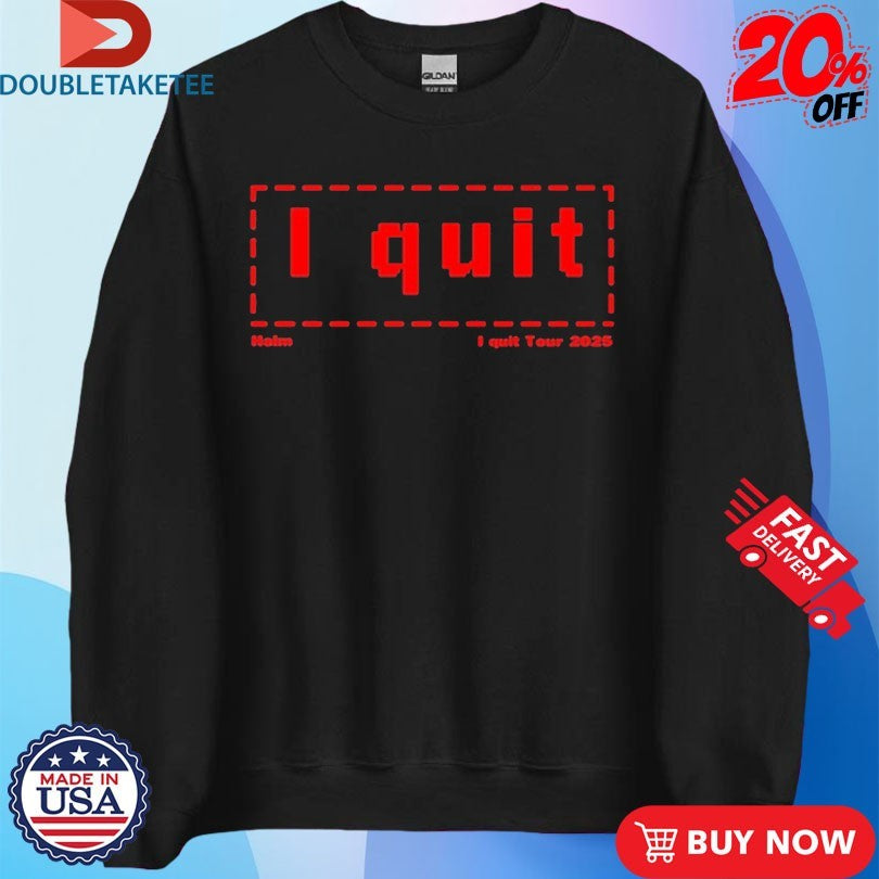 Official Haim I Quit Tour 2025 T-Shirts