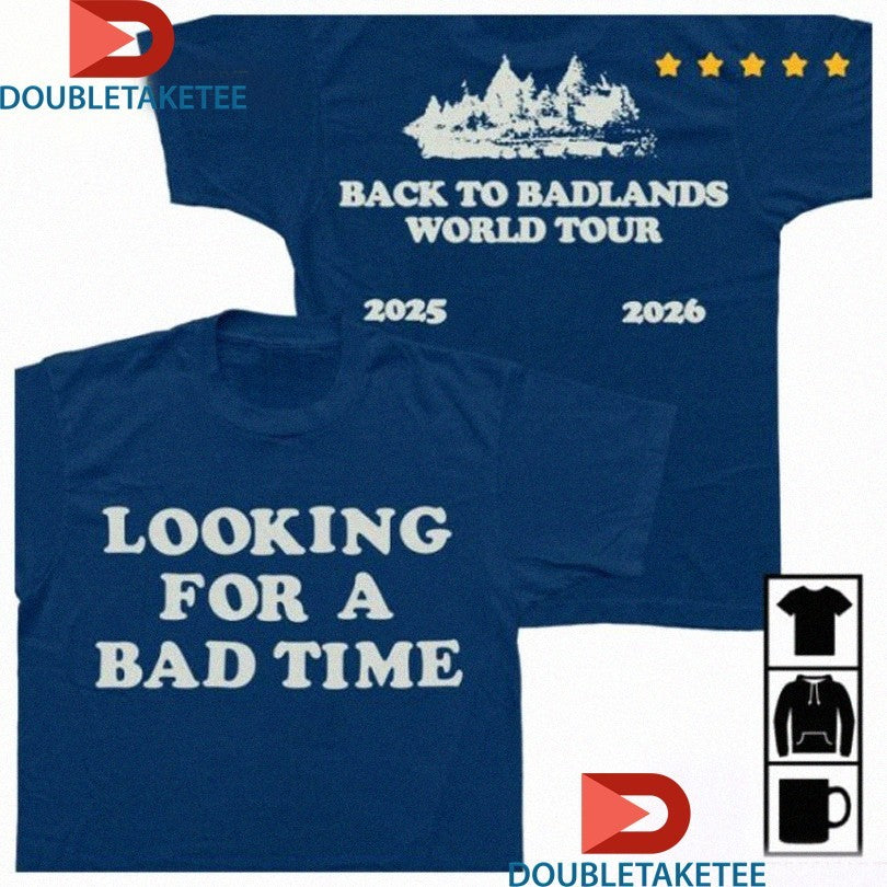 Official Halsey Back To Badlands World Tour 2025 2026 Looking For A Bad Time Shirts