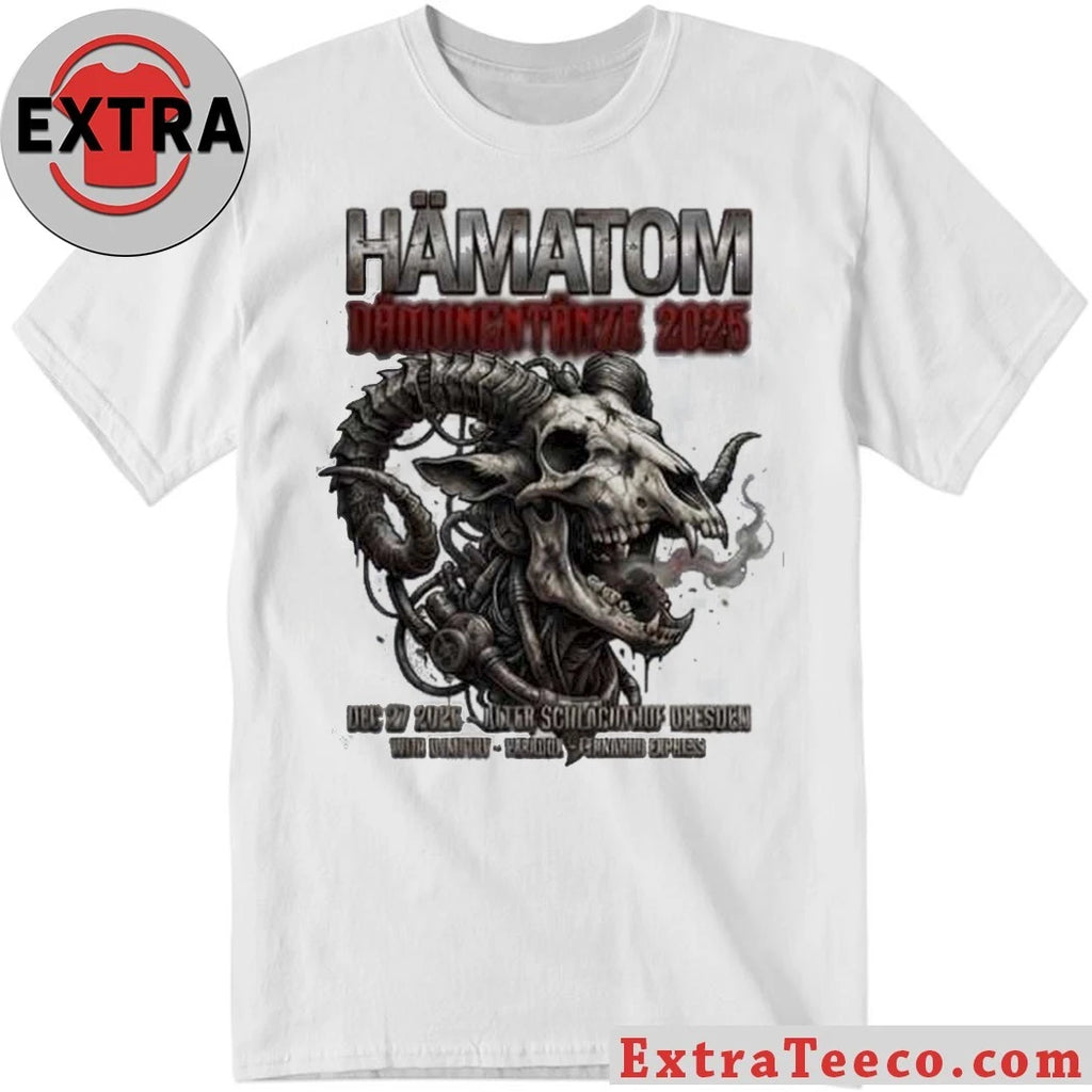 Official Hämatom’s Dämonentanze tour will take place in December 2025 in German cities such as Dresden, Kiel, and Cologne Shirt