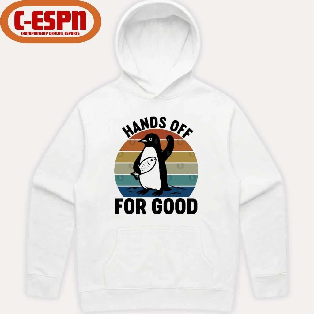 Official Hands Off For Good Resist Penguin T-Shirt