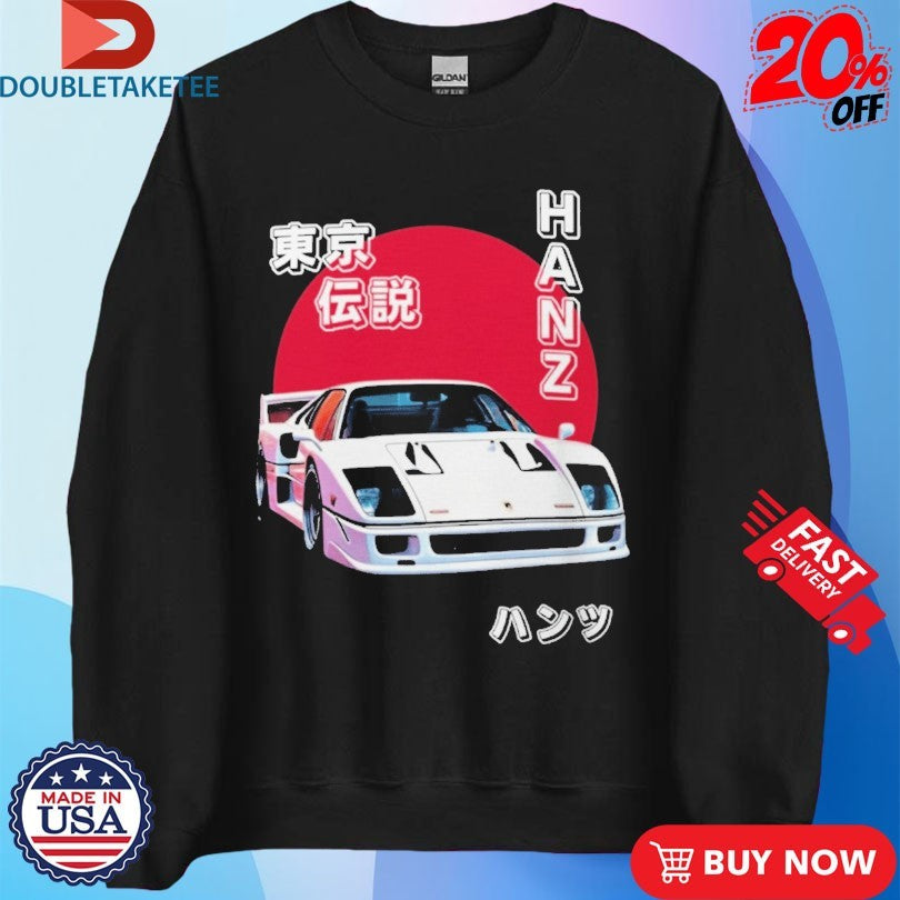 Official Hanz Driven Tokyo Legend Ferrari F40 Shirts