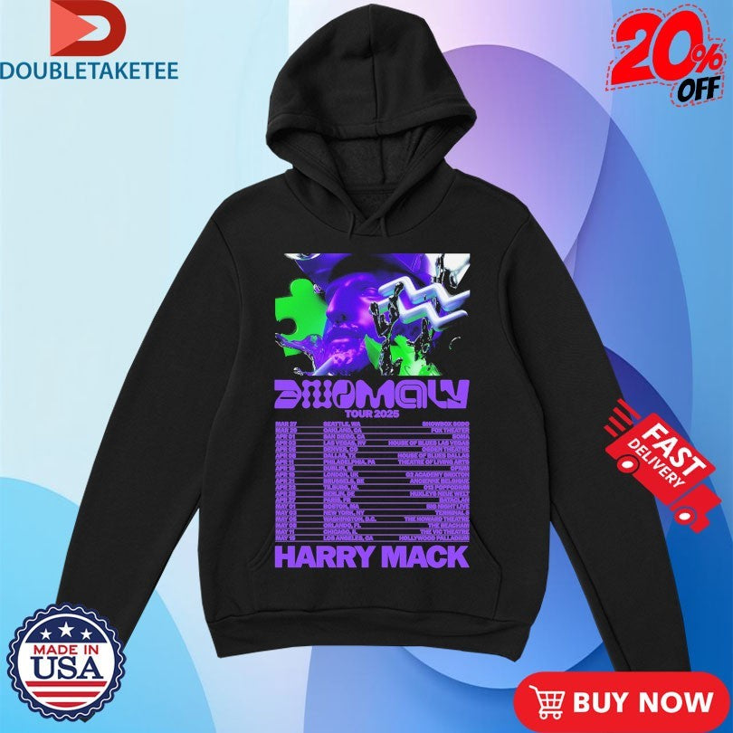 Official Harry Mack Anomaly Tour 2025 Tour Dates Shirts