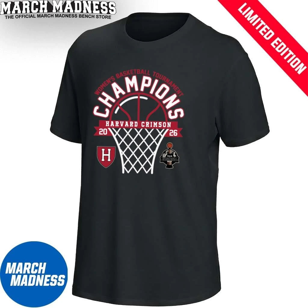 Official Harvard Crimson 2026 Ivy League Women’s Basketball Tournament Champions Shirt