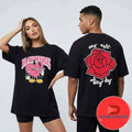 Official Haywire Every Night And Every Day Rose Heart Cigarette Shirts