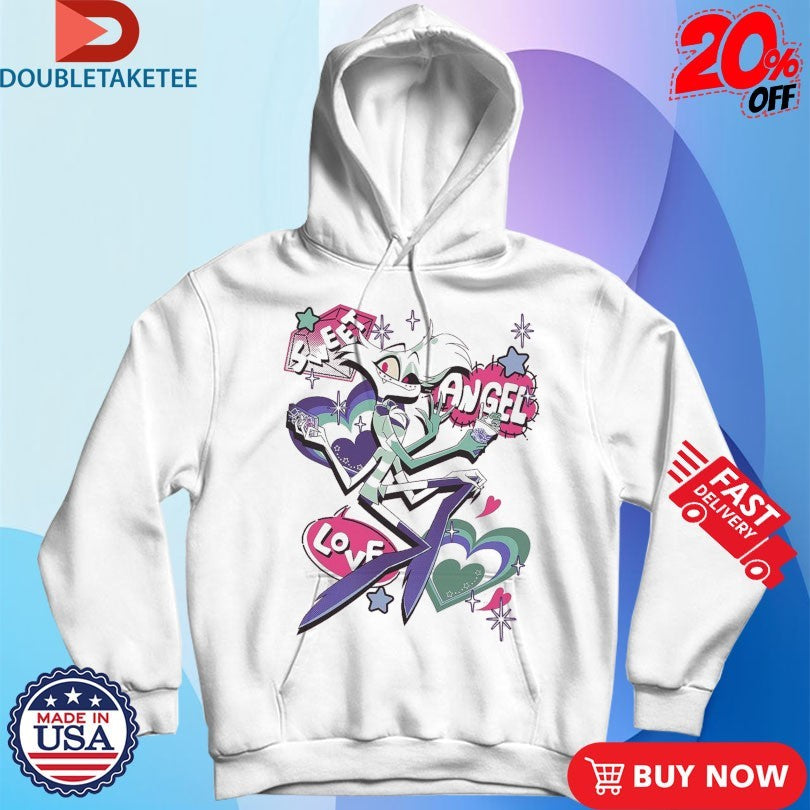 Official Hazbin Hotel Sweet Angel Love Angel Dust Shirts
