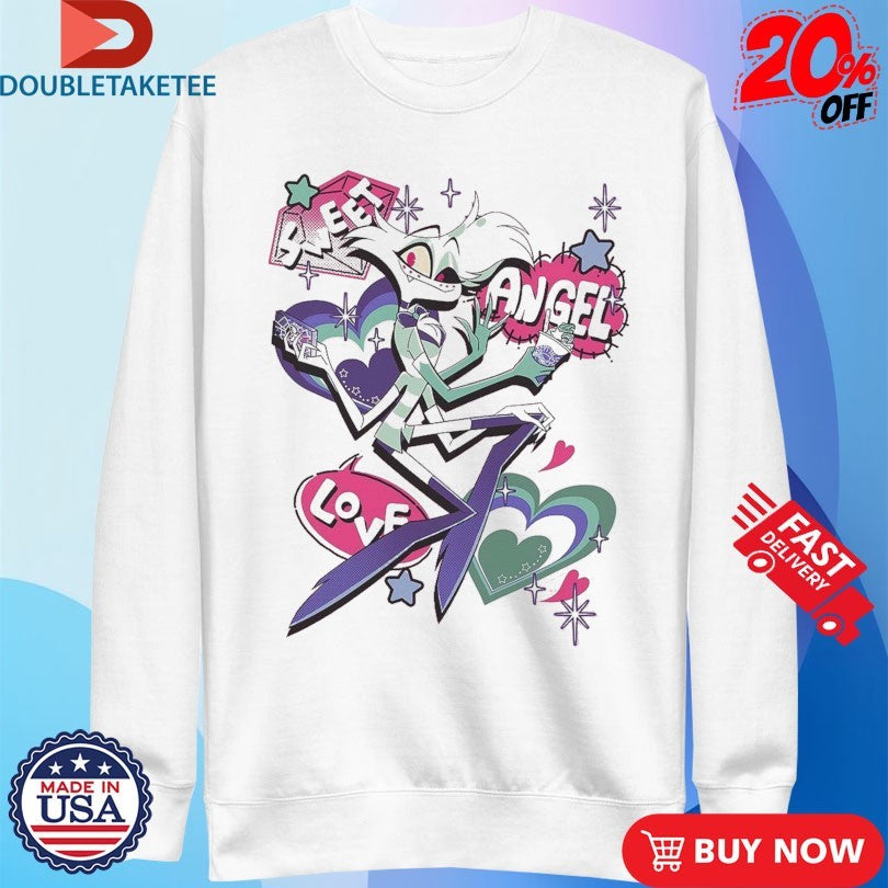 Official Hazbin Hotel Sweet Angel Love Angel Dust Shirts