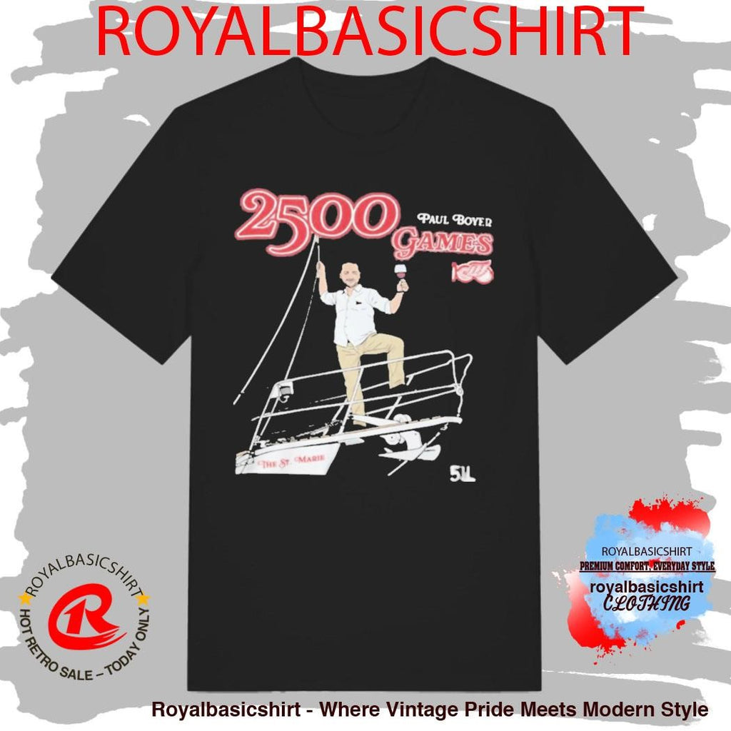 Official Head Equipment Manager Paul Boyer 2500 games Shirt
