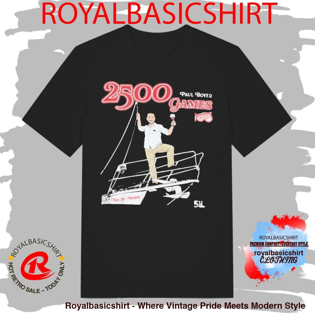 Official Head Equipment Manager Paul Boyer 2500 games Shirt