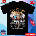 Official Heartland 18th Anniversary 2007-2025 Thank You For The Memories Signatures Shirts