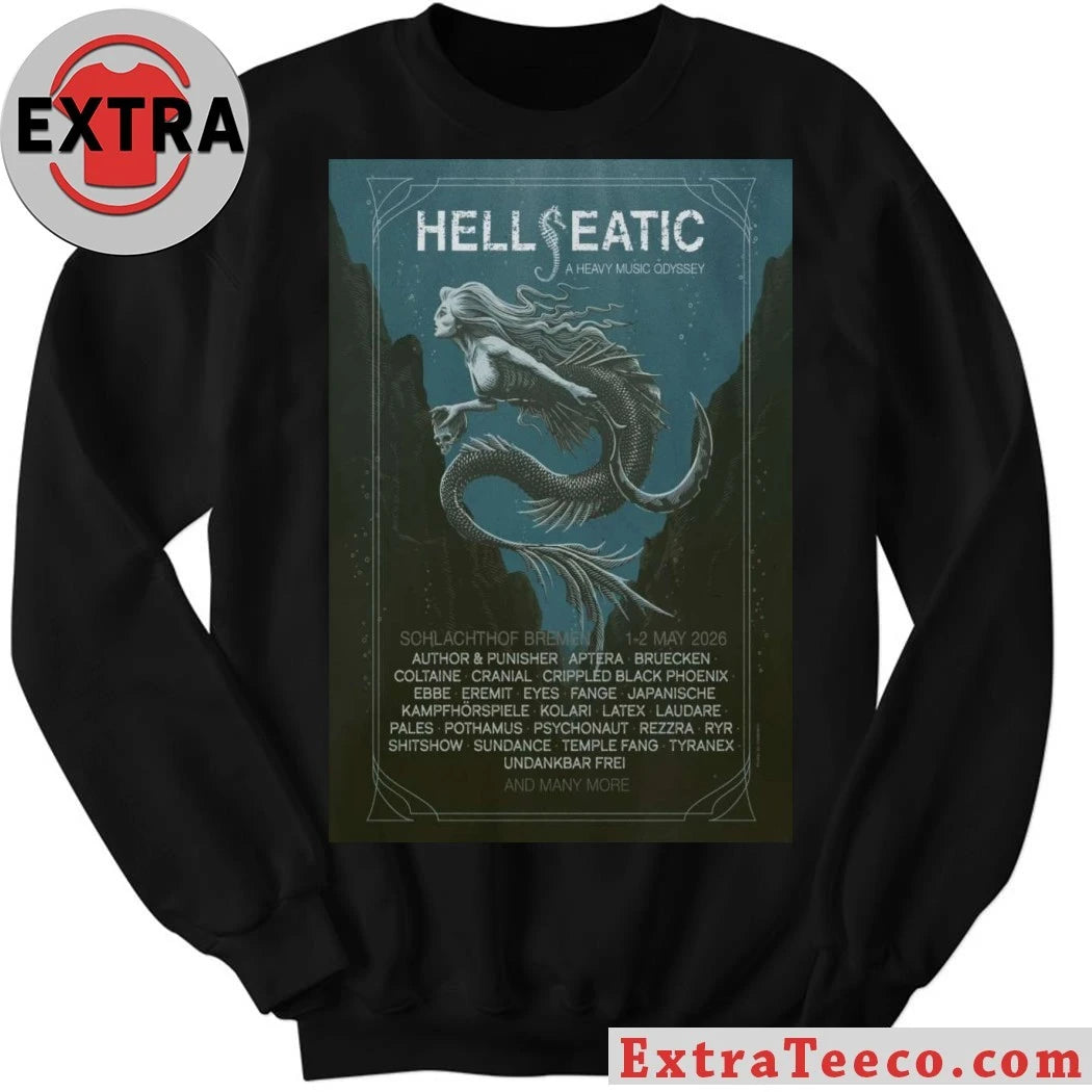 Official Hellseatic A Heavy Music Odyssey 2026 PosterHellseatic T-Shirt