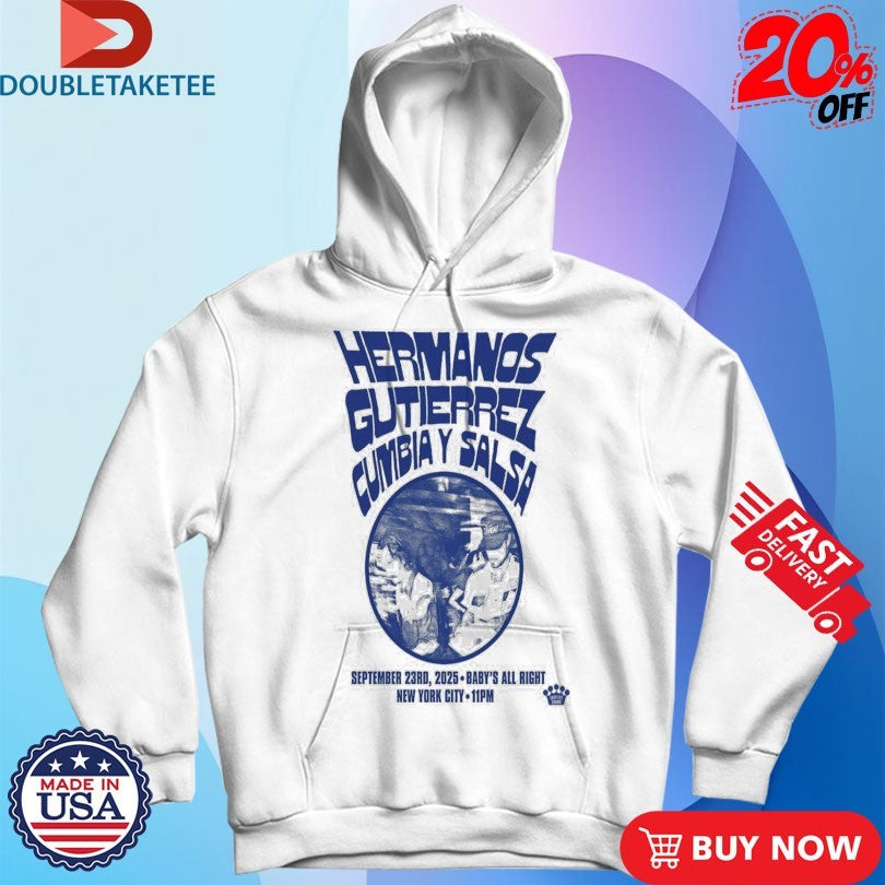 Official Hermanos Gutierrez Sept 23 2025 Brooklyn NY Tour Shirts