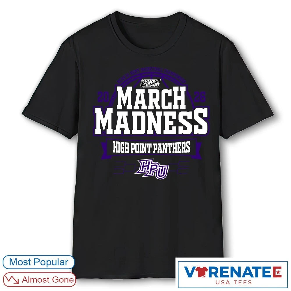 Official High Point Panthers 2026 NCAA DI Men’s Basketball Championship March Madness T-Shirt