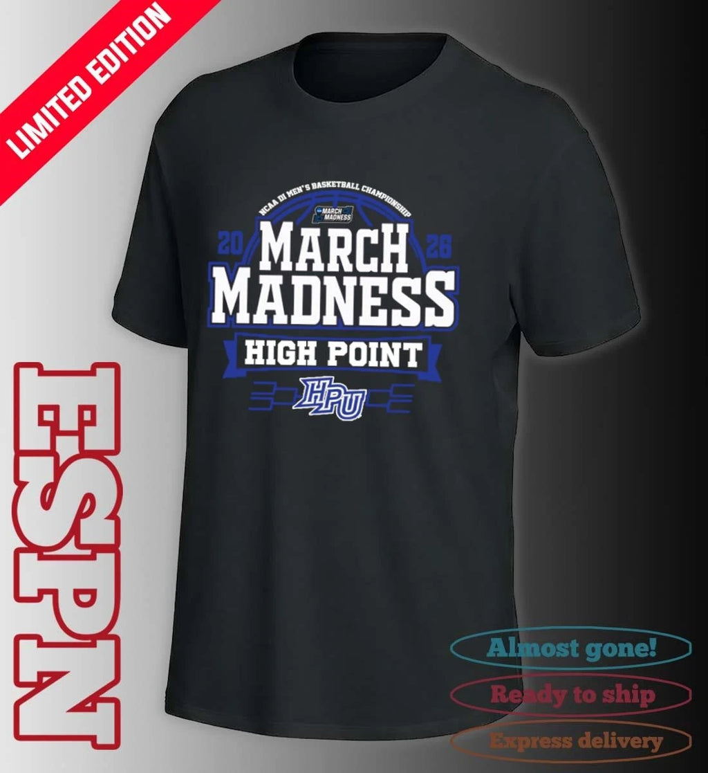 Official High Point Panthers March Madness 2026 NCAA DI Men’s Basketball Tournament T-Shirt