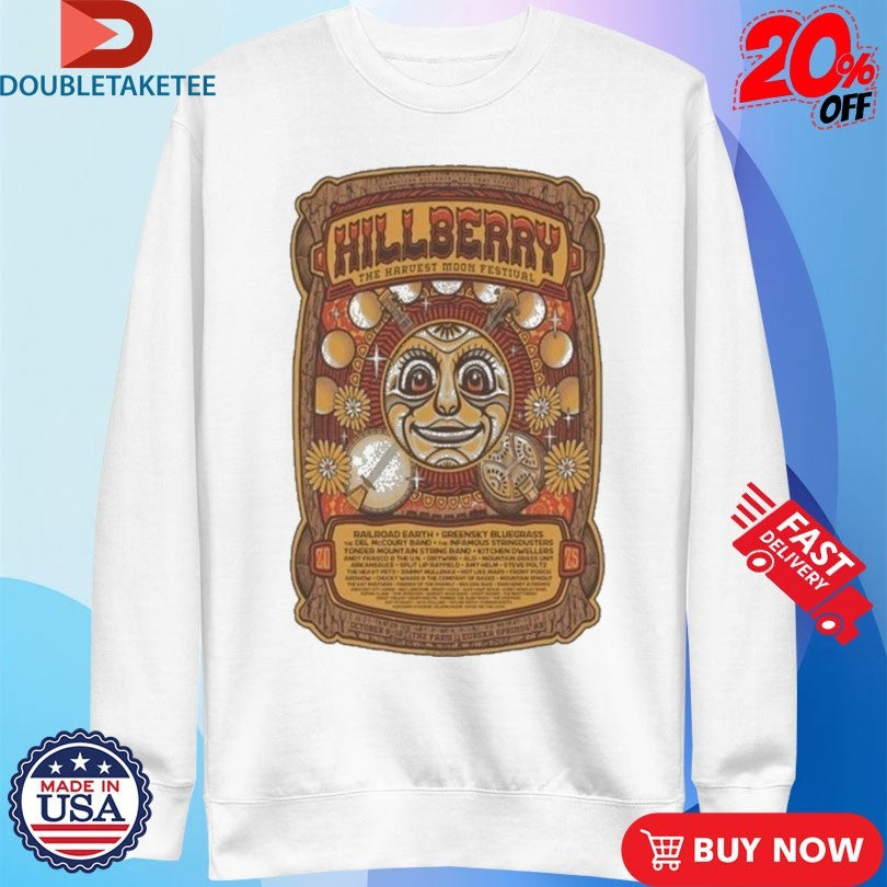 Official Hillberry Music Festival Oct 8-12 2025 Eureka Springs, AR Tour Shirts