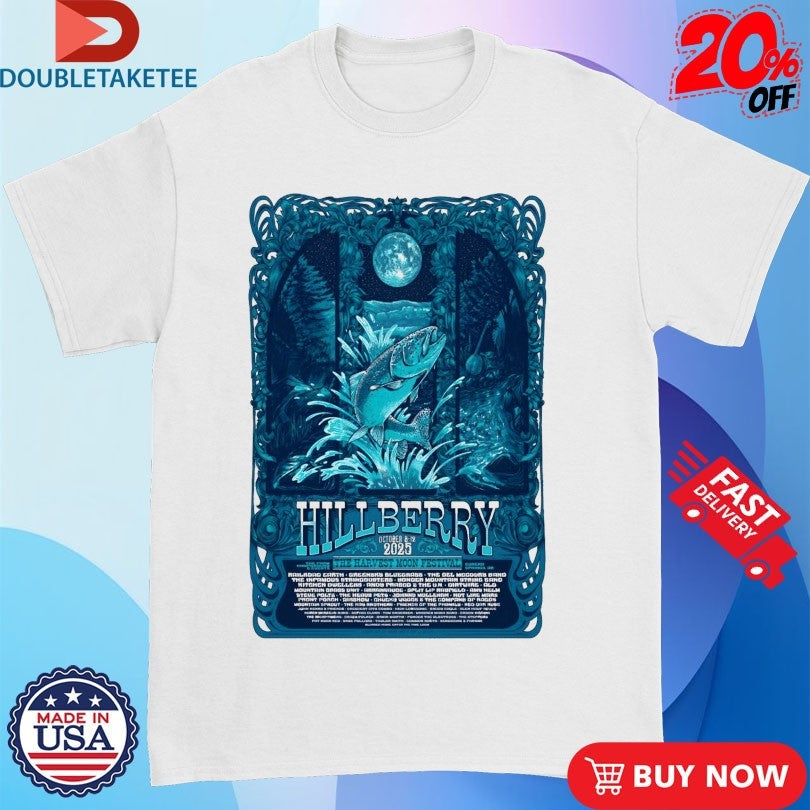 Official Hillberry The Harvest Moon Festival Eureka Springs AR On October 8-12 2025 Tour Fish Shirts